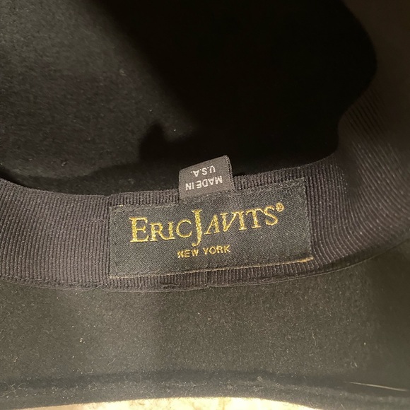 Eric Javits NWOT Cloche Style Black Felt Hat - Picture 3 of 5